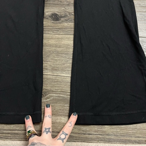 Lululemon Align High-Rise Ribbed Mini-Flared Pant *X-Short 28” (Black) Size 14 - Picture 8 of 10